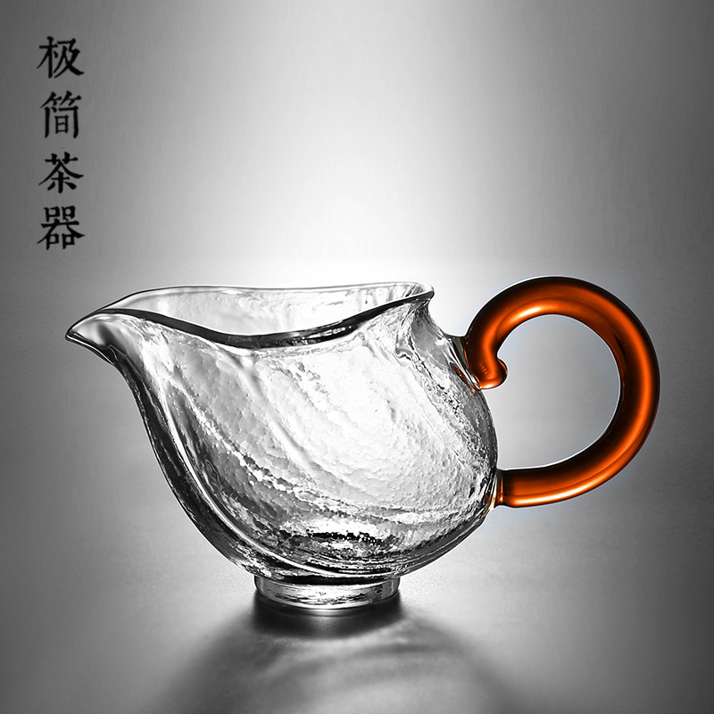 日式海螺玻璃公道杯耐热加厚公杯匀杯茶道分茶器功夫茶具透明茶海