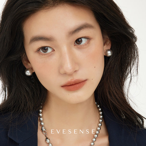 EVESENSE高级简约珍珠正圆耳钉