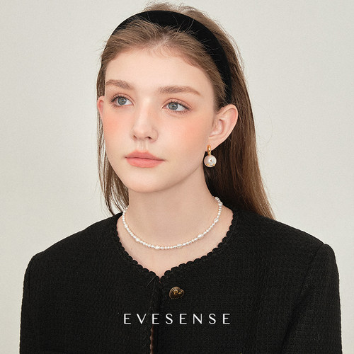 EVESENSE黑色丝绒好质感发箍