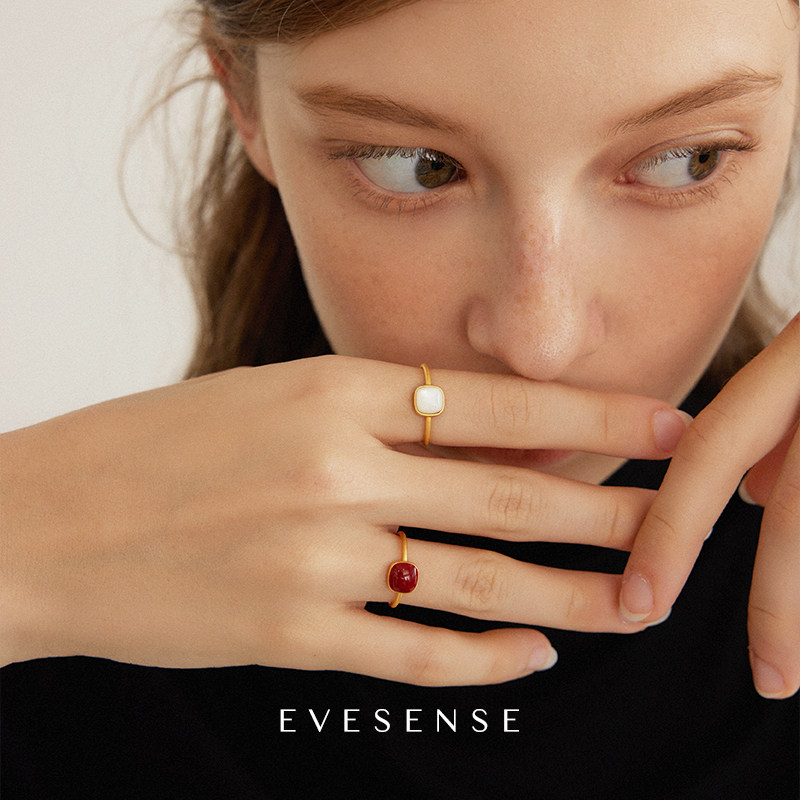 EVESENSE复古高级感简约开口戒