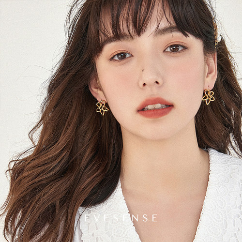 EVESENSE莫奈花园镂空花朵耳饰