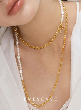 法式高级感巴洛克天然珍珠项链