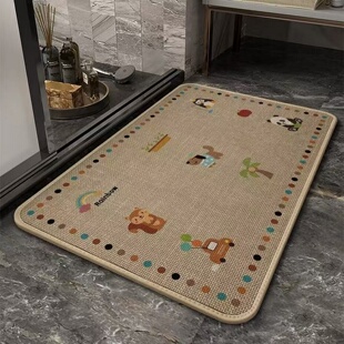 浴室地垫防滑吸水垫厕所门口卡通门垫卫浴耐脏地毯家用卫生间脚垫