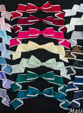 原创KC头饰日系软妹百搭lolita洛丽塔蕾丝蝴蝶结发带发夹包邮多色