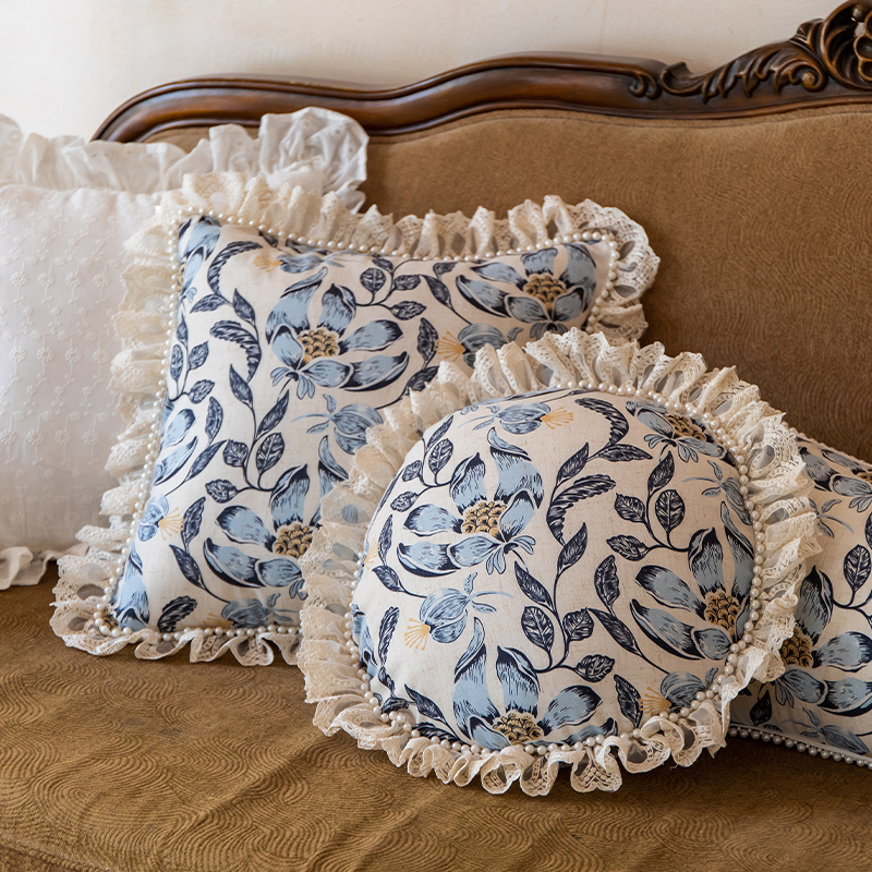 dadamore沙发抱枕靠垫田园花卉