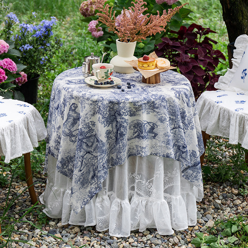 法式ins圆桌桌布茹伊印花桌布轻奢高级感茶几盖布台布长方形定制,居家布艺,桌布,淘宝优惠券,粉丝福利购,淘宝优惠卷