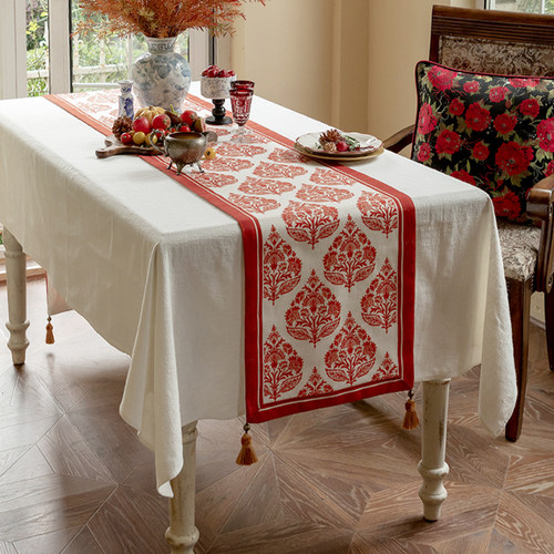 防水桌旗dadamore电视柜桌布亚麻