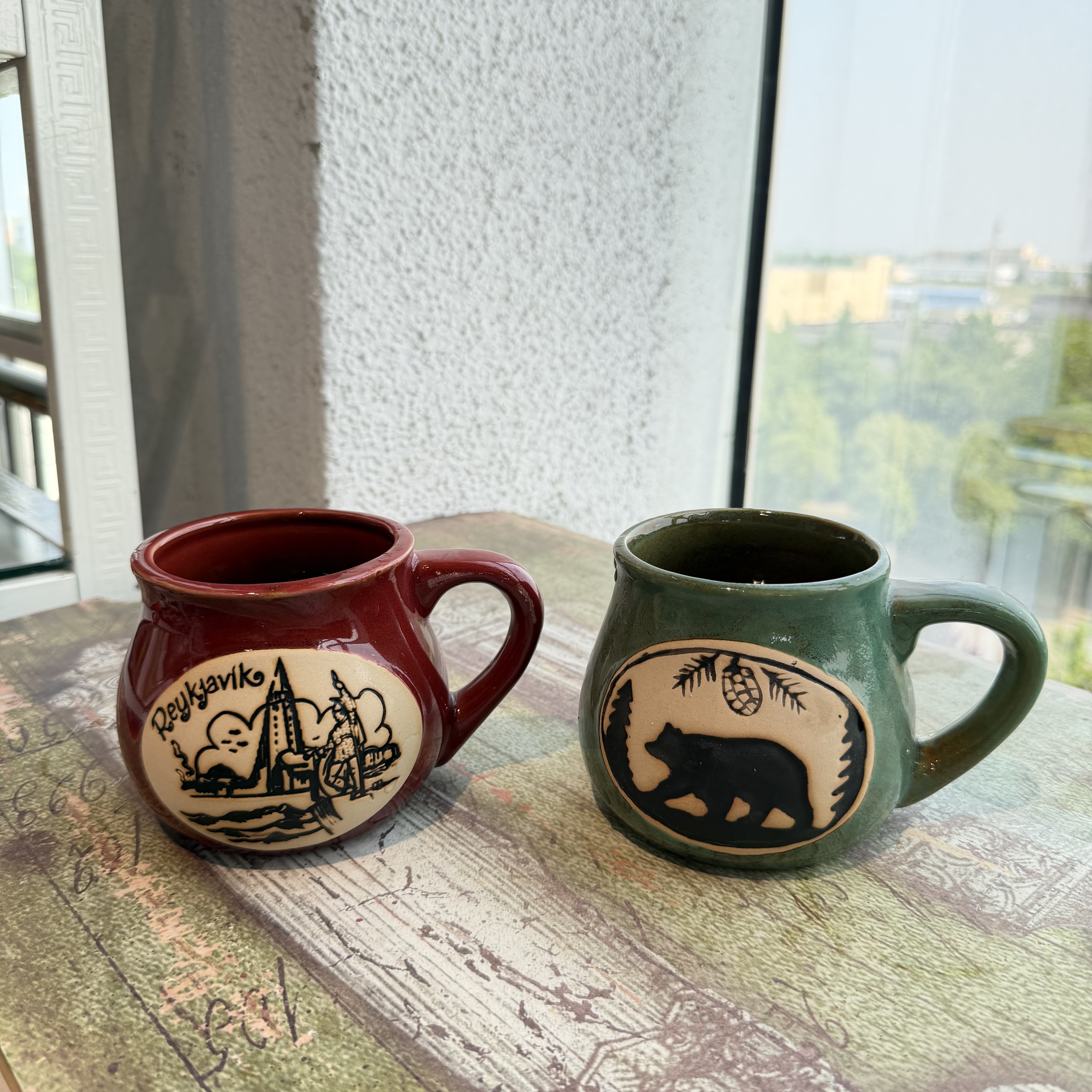 美式粗陶复古大肚马克杯 欧式啤马克杯