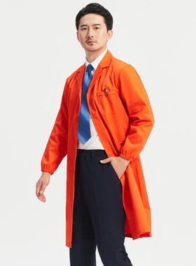 秋冬涤棉工作服大褂工厂车间