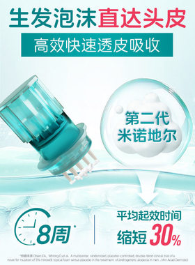赠3个温度贴】蔓迪泡沫涂抹器上药神器头皮米诺泡沫上药器
