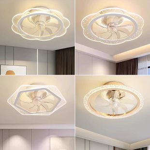 雷士照明风扇灯客厅餐厅卧室灯吊扇灯家用吊灯简约电扇智能可摇头