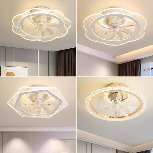 雷士照明风扇灯客厅餐厅卧室灯吊扇灯家用吊灯简约电扇智能可摇头