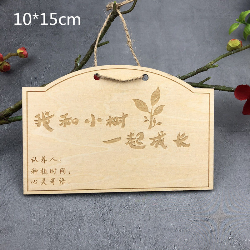 植树节挂牌树牌植物标签幼儿园苗木果树标识牌diy材料包手工制作