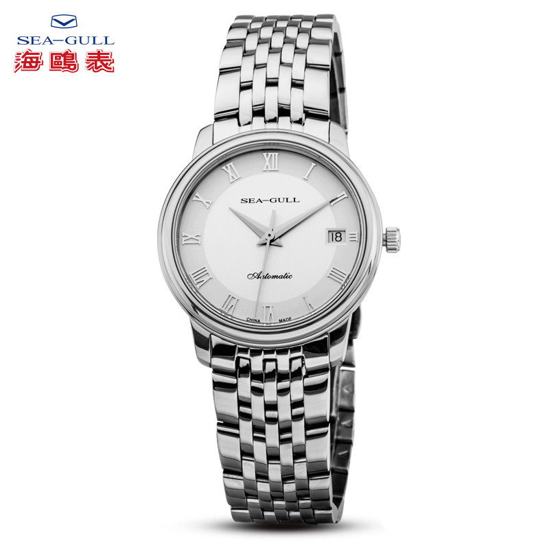 海鸥手表中性腕表薄型精钢商务简约百搭自动机械表816.367