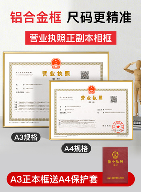 金隆兴营业执照铝合金简约