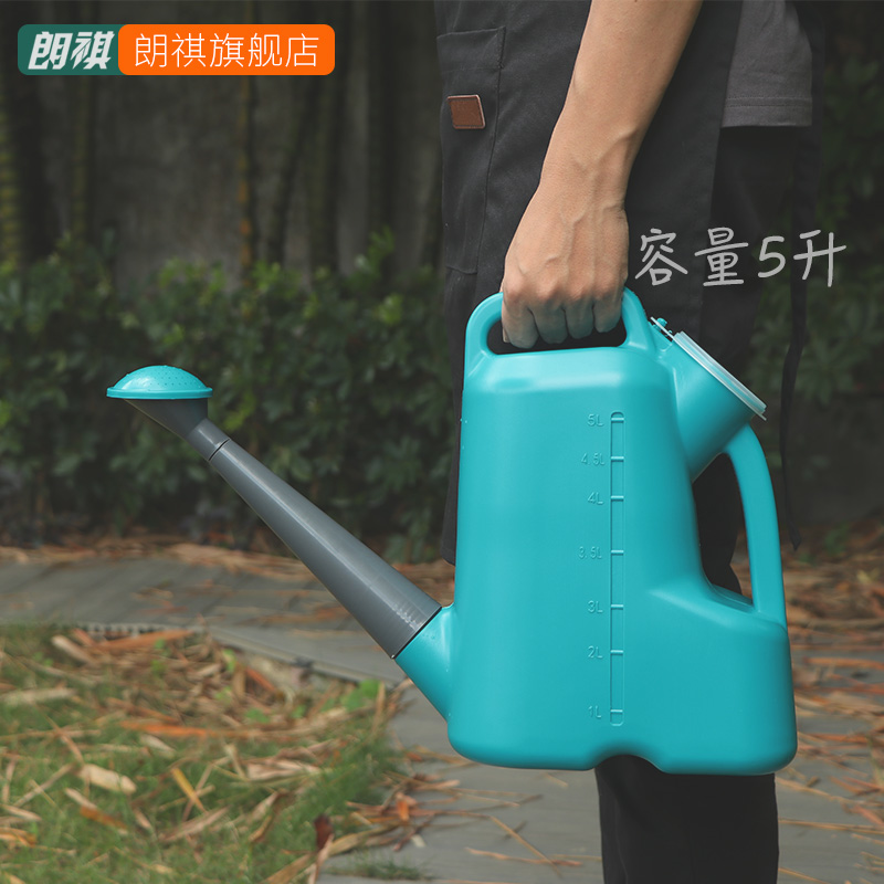 朗祺大容量5L升浇花洒水壶花园用