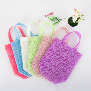 礼品压花纹包装 袋子定制logo手提袋高档精美无纺布环保袋购物袋