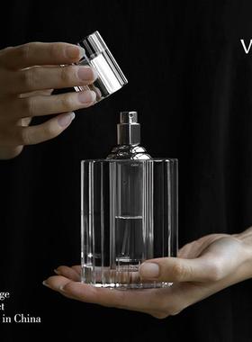 轻奢高档水晶香水精油分装瓶空瓶