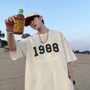 1988印花圆领短袖t恤Y275P25图片