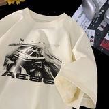 得物品质纯棉重磅潮牌潮流宽松圆领男女短袖T恤B219-T13-P25，男装T恤，电商B219