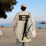 220克夏装印花宽松港仔百搭学生休闲圆领短袖t恤Y387P25，男装T恤，电商B219
