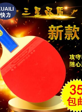 包邮 乒乓拍 快力4101B训练乒乓球拍 双反胶一付乒乓拍 送球送袋