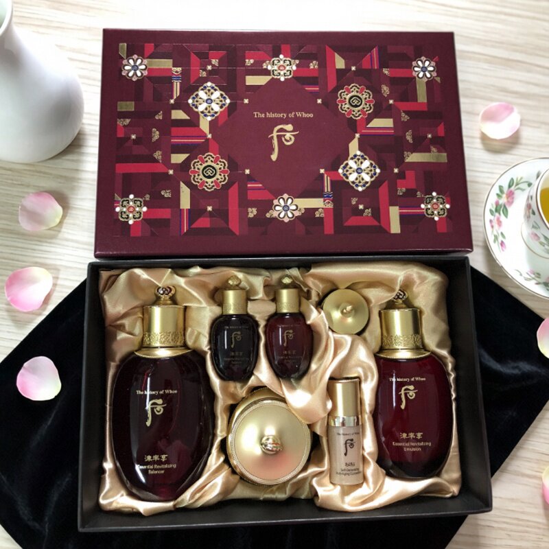 韩国正品whoo后津率享水乳面霜三件套盒抗皱提拉细纹补水紧致保湿