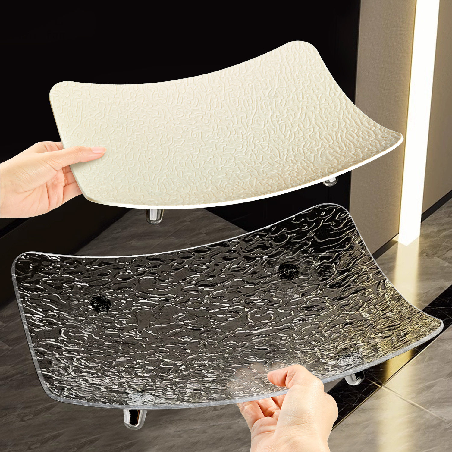 日本水果盘客厅家用新款茶几果盘轻奢高档水晶乔迁新居精致零食盘,餐饮具,果盆/果盘/果篮,淘宝优惠券,粉丝福利购,淘宝优惠卷