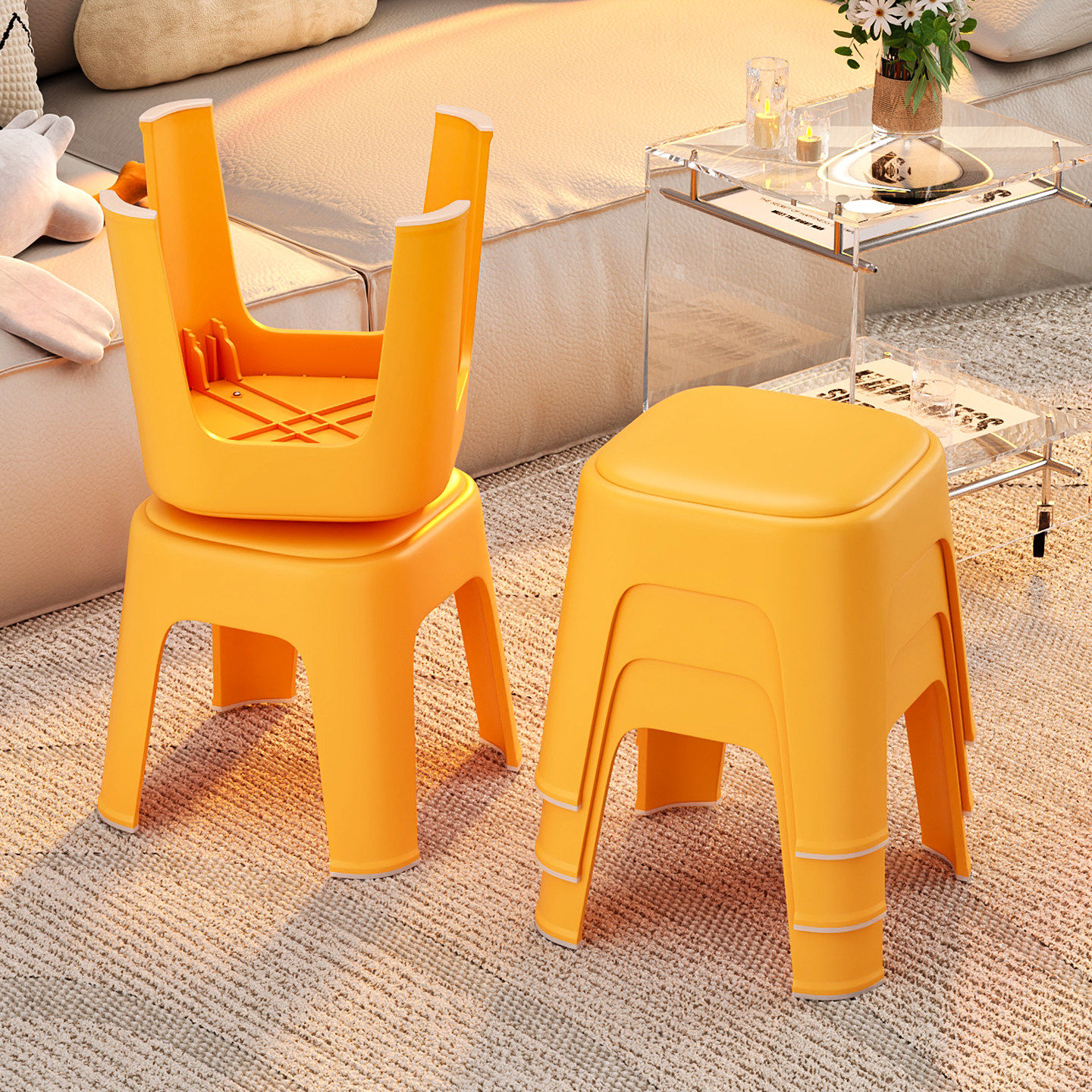 日本儿童矮凳小凳子客厅软包凳子,住宅家具,其它凳子,淘宝优惠券,粉丝福利购,淘宝优惠卷