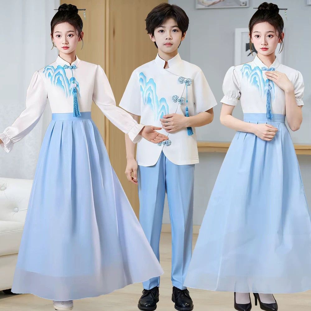 儿童啦啦队元旦表演服幼儿园拉拉操演出服小学生运动会开幕式班服