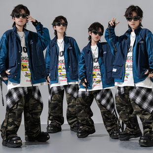 街舞儿童潮服少儿bboy套装hiphop模特走秀班服洋气练功服小学生秋