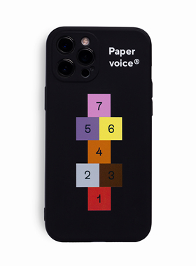 Paper voice纯真游戏跳房子手机壳原创小众ins风独特粒子硅胶百搭适用于苹果Iphone12壳