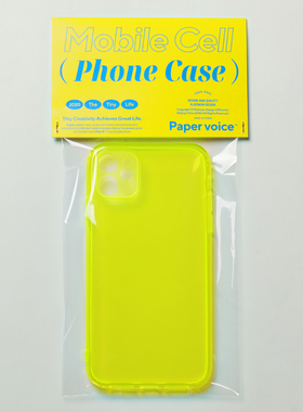 PAPERVOICE荧光透明手机壳精孔防摔全包炫彩新款适用于iphone11