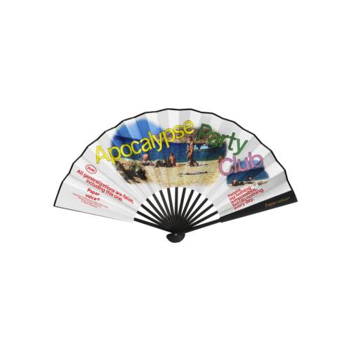 夏日便携折扇双面印花小众礼物