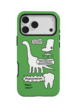 Paper voice手机壳恐龙灵感剧场裸机手感适用于苹果15原创百搭艺术趣味时髦小众防滑耐脏