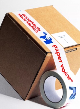 PAPER VOICE高粘性装饰胶带搬家包装创意礼物咖啡店快递物流专用
