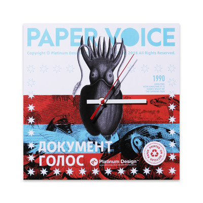 papervoice环保艺术摆件礼物时钟