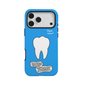 式 Papervoice原创牙齿手机壳适用于苹果17pro max防滑百搭耐脏双层韩国菲林款