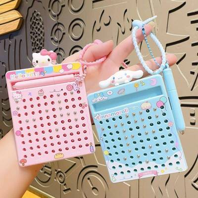 新款卡通三丽鸥解压磁吸钢珠画板挂件玩具包包小礼品钥匙扣