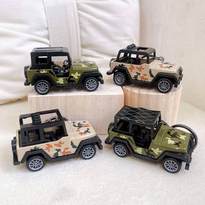 卡通迷彩吉普车钥匙扣书包挂件高级感男生创意网红时尚小玩具
