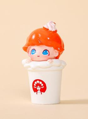 可爱迪迪奶茶杯萌粒公仔桌面摆件 diy钥匙扣配件潮玩公仔盲袋