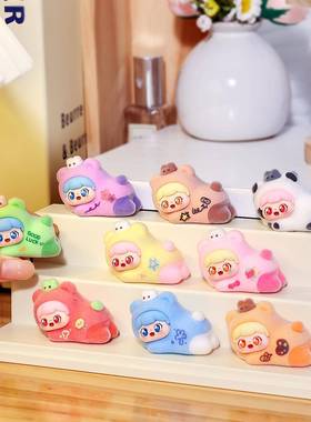 原创植绒趴趴甜崽萌粒 diy钥匙扣挂件桌面小摆件潮玩盲盒配件