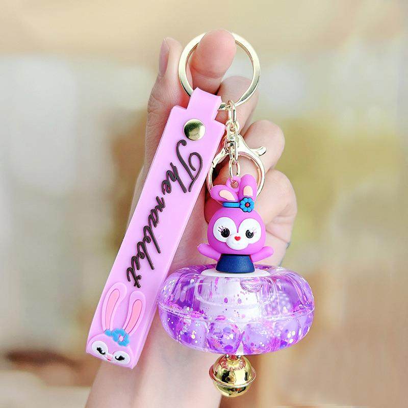 卡通kt猫游泳圈铃铛钥匙扣书包挂件小饰品漂流瓶星黛露小礼品