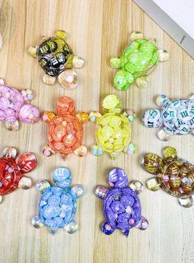 【现货工厂】抖音爆款m豆乌龟车载办公室桌面流沙diy饰品潮玩摆件