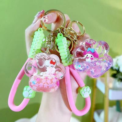 创意入油库洛米熊掌钥匙扣精致可爱玉桂狗美乐蒂挂件书包配饰