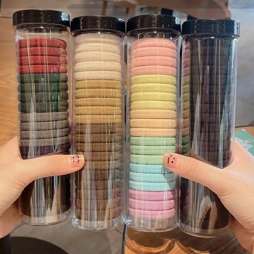 无接缝发圈高弹力皮筋成人扎头发加粗发绳女绑发韩国简约头绳饰品