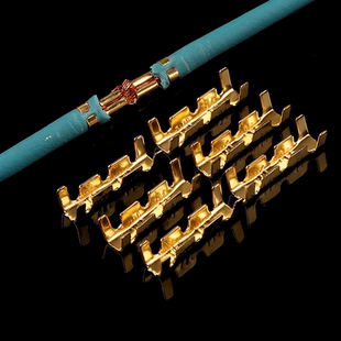 U形端子接線片冷插入連接器冷端壓線扣電線并線連接中間對接頭銅