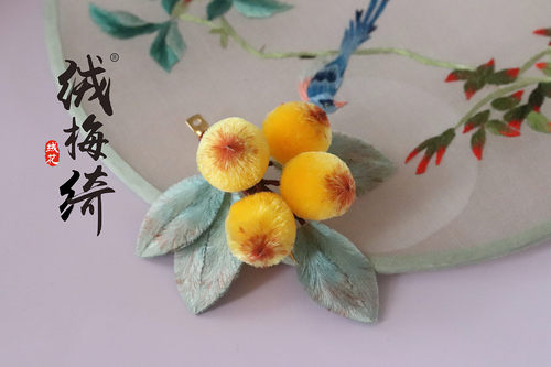 发夹蚕丝古风纯手工非遗