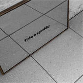 good today day黑色小号贴纸ins风灯箱玻璃镜子贴纸创意装 饰