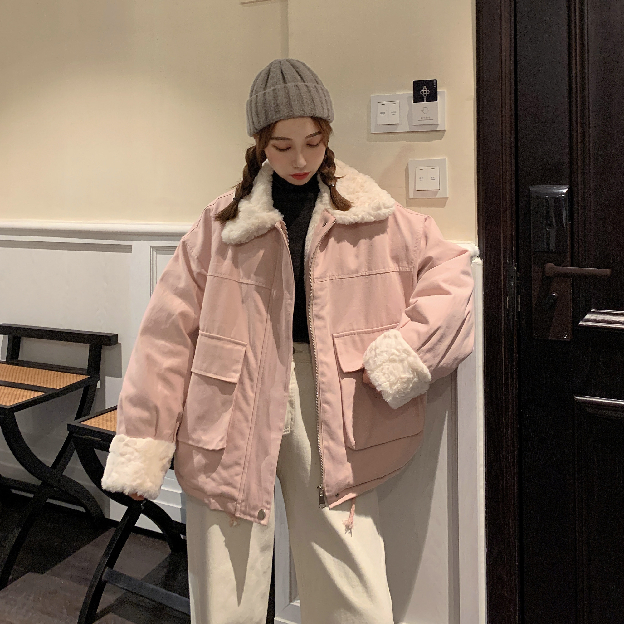 Real shot ~ cotton padded jacket 2020 new women's winter cotton padded jacket